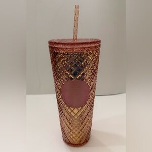 Starbucks Pink Tumbler with Straw